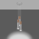 Hängeleuchte PABLO 3P weißg