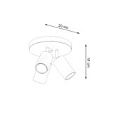 Deckenleuchte RING 3P schwarzg