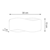 Wandleuchte TILA 30 schwarzg