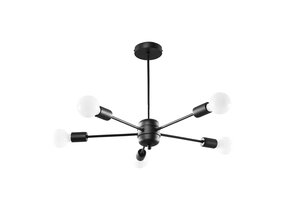 Kronleuchter LANGO 5 schwarz