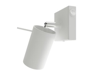 Wandleuchte RING weiß mit einem Schalter