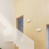 Lackierte Wandleuchte PONTIUS weiß glänzendg