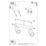 Deckenleuchte ZEKE 2 Eicheg