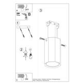 Deckenleuchte ZEKE 10 Eicheg