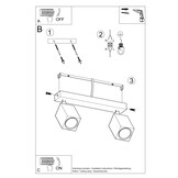 Deckenleuchte KEKE 2 Eicheg