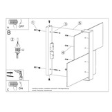 Wandleuchte MASSIMO weißg