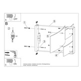 Wandleuchte CELIA weißg