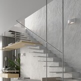 Lackierte Wandleuchte VIXEN weiß glänzendg