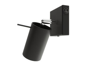 Wandleuchte RING schwarz ein Schalter