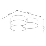 Deckenleuchte CIRCLE 3B weißg