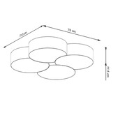 Deckenleuchte CIRCLE 4 weißg