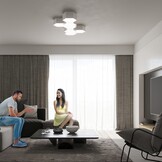 Deckenleuchte SUNDE 15 weißg