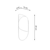 Wandleuchte TEAR weißg