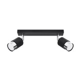 Deckenleuchte NERO 2 schwarz/chromg