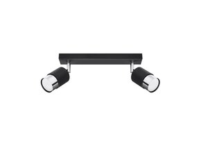 Deckenleuchte NERO 2 schwarz/chrom