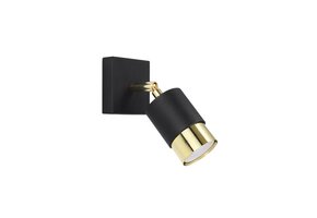 Wandleuchte NERO schwarz/gold