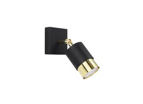 Wandleuchte NERO schwarz/gold