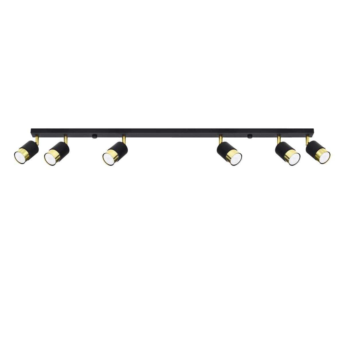 Deckenleuchte NERO 6 schwarz/goldg