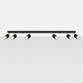 Deckenleuchte NERO 6 schwarz/goldg
