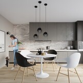 Deckenleuchte TULOS schwarzg