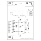 Wandleuchte LAPPO weißg