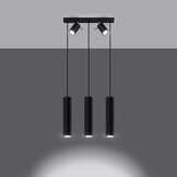 Hängeleuchte RING 3 schwarzg