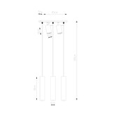 Hängeleuchte RING 3 schwarzg