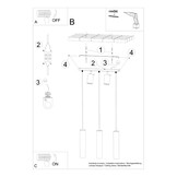 Hängeleuchte RING 3 schwarzg