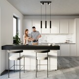 Hängeleuchte RING 3 schwarzg