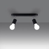 Deckenleuchte FORNES 2 schwarzg