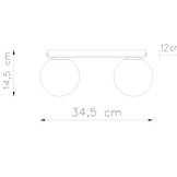 Deckenleuchte YOLI 2 schwarzg