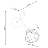 Wandleuchte ARTEMIS 1S schwarzg