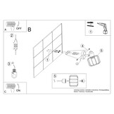 Wandleuchte BELUCI 1 weißg