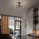 Deckenleuchte BELUCI 3 schwarzg