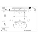 Deckenleuchte TITRAN 2 weißg