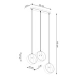 Hängeleuchte TITRAN 3 białag