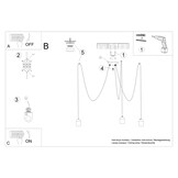 Kronleuchter NESO 3g