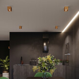 Wandleuchten QUAD  1 goldeng