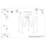 Kronleuchter NESO 5g