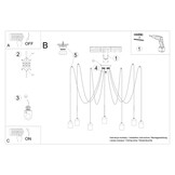 Kronleuchter NESO 7g