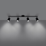 Deckenleuchte LEMMI 4L schwarzg
