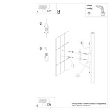 Wandleuchten PASTELO 2 weißg