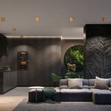 Deckenleuchte QUAD 1 goldeng