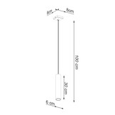 Pendelleuchten LAGOS 1 glanzgoldg