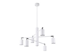 Kronleuchter LEMMI 6 weiß