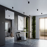 Deckenleuchted ZOE  schwarz LEDg