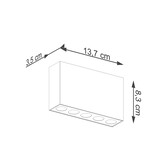 Deckenleuchted SOLE schwarz LEDg