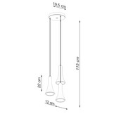 Pendelleuchten REA 3P betong