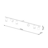 Deckenleuchte LEMMI 6L weißg