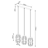 Pendelleuchte GOTTO 3Lg